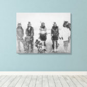 5 Grass Dance Indian Warriors Fotografie Leinwanddruck (Insitu (Holzboden))