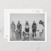 5 Grass Dance Indian Warriors Fotografie Postkarte (Vorne/Hinten)