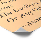 5 Gründe für das Trinken Poster (Ecke)