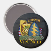 5. Grüne Berets mac v sog vietnam Magnet (Vorderseite/Rückseite)