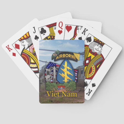 5. grüne Berets vietnam War Veterans Poker C Spielkarten (Rückseite)