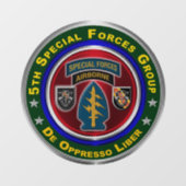 5. Gruppe der Spezialeinheiten  Fensteraufkleber (Blatt)