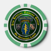 5. Gruppe der Spezialeinheiten Pokerchips (Vorderseite)