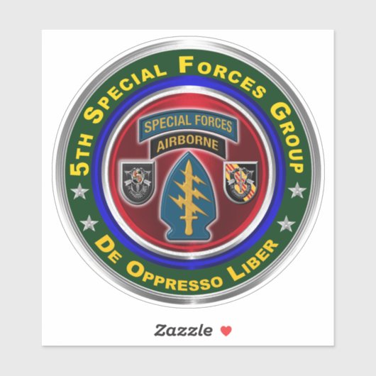 5. Gruppe der Spezialeinheiten Vinyl Car Aufkleber (Blatt)