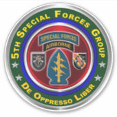 5. Gruppe der Spezialeinheiten Vinyl Car Aufkleber (Vorderseite)