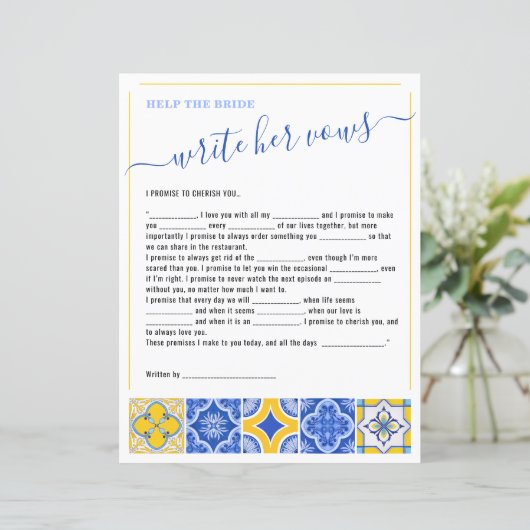 5 Helfen Sie der Braut, ihr Brautparty zu schreibe (Stehend Vorderseite)