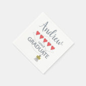 5 Herz-Kreislauf-Abitur Serviette (Ecke)