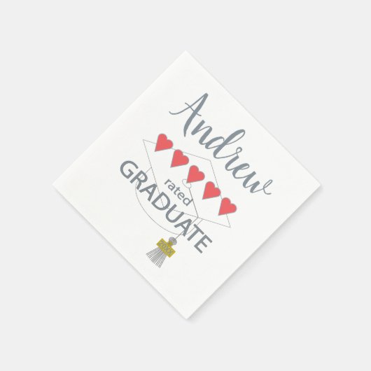 5 Herz-Kreislauf-Abitur Serviette (Ecke)