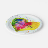 5 heute Geburtstagsparty Teller (Schrägansicht)