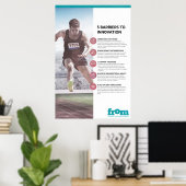 5 Hindernisse für Innovation Infographie Poster (Heimbüro)