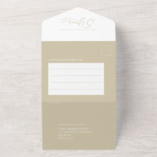 5. Hochzeitliches UAWG zum Jubiläum All In One Einladung (Außenbereich)