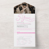 5. Hochzeitliches UAWG zum Jubiläum All In One Einladung (Innen Boden)