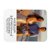 5. Hochzeitsjubiläum Save-the-Date-Foto Magnet (Horizontal)
