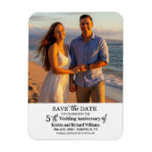 5. Hochzeitsjubiläum Save-the-Date-Foto Magnet (Vertikal)