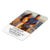 5. Hochzeitsjubiläum Save-the-Date-Foto Magnet (Linke Seite)