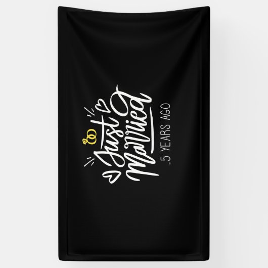 5. Hochzeitstag Banner (Vertikal)