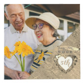 5. Hochzeitstag Foto für Holzbilder Würfel (Rechts)