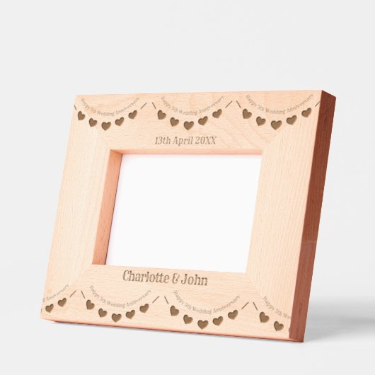 5. Hochzeitstag Geätzte Rahmen (Links)