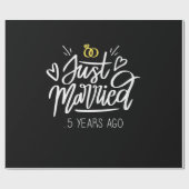 | 5. Hochzeitstag Geschenkpapier (Flach)