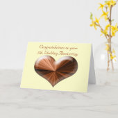 5. Hochzeitstag Grußkarte mit Vers Karte (Gelbe Blume)