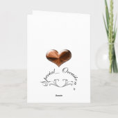 5. Hochzeitstag Grußkarte mit Vers Karte (Rückseite)