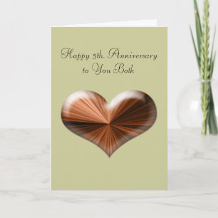 5. Hochzeitstag Grußkarte mit Versen Karte