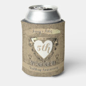 5. Hochzeitstag "Holz" Getränkekühler Dosenkühler (Kanne Rückseite)