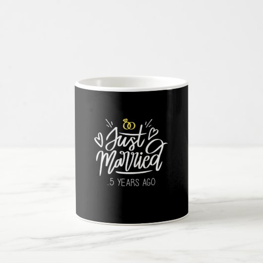 5. Hochzeitstag Kaffeetasse (Mittel)
