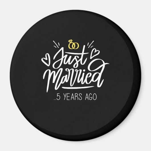 5. Hochzeitstag Magnet (Vorne)