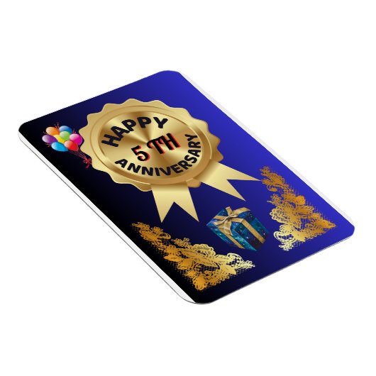 5. Hochzeitstag Magnet (Rechte Seite)