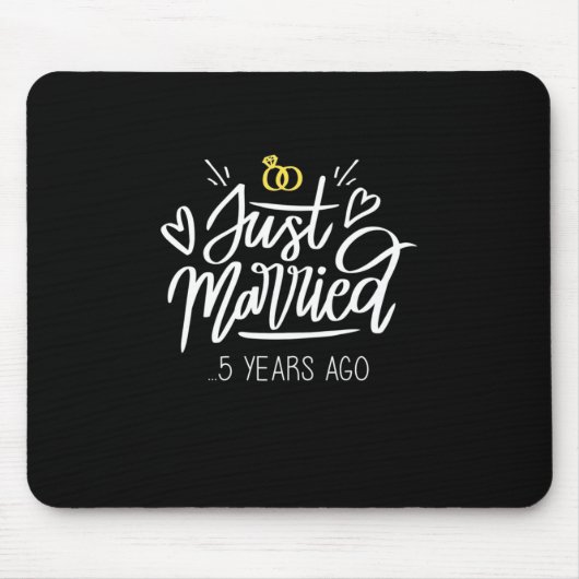 5. Hochzeitstag Mousepad (Vorne)
