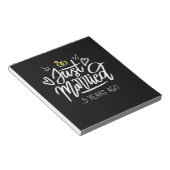 | 5. Hochzeitstag Notizblock (angewinkelt)