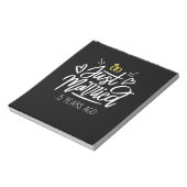  | 5. Hochzeitstag Notizblock (Rotiert)