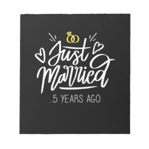 5. Hochzeitstag Notizblock