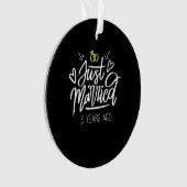 5. Hochzeitstag Ornament (Vorderseite)