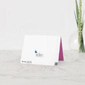 5. Hochzeitstag rosa personalisiertes Foto Karte (Rückseite)