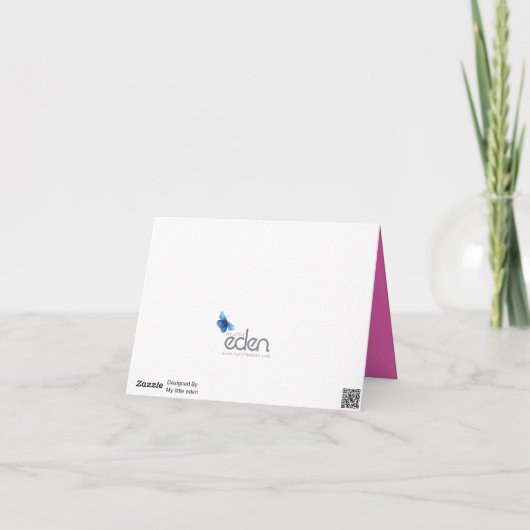 5. Hochzeitstag rosa personalisiertes Foto Karte (Rückseite)