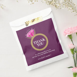 5. Hochzeitstag Rosa Turmalin Geschenktütchen