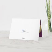 5. Hochzeitstag Rosa Turningring Foto Karte (Rückseite)