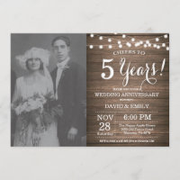 5. Hochzeitstag Rutic Wood