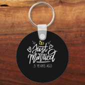 5. Hochzeitstag Schlüsselanhänger (Vorderseite)