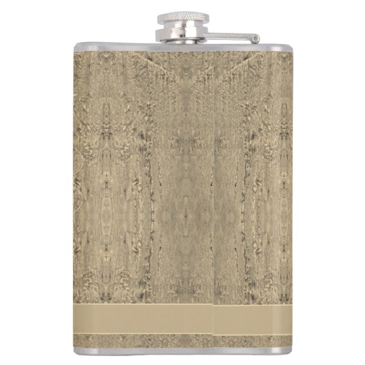 5. Hochzeitstag "Wood" Flachmann (Rückseite)