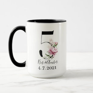 5. Hochzeitstags-Kaffeetasse Tasse