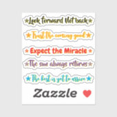 5 Hope Quotes | Motivational & Inspirational Aufkleber (Blatt)