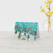 5 Hummeln Karte (Gelbe Blume)