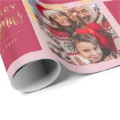 5 Ihr Foto Frohe Weihnachten. Geschenkpapier (Rolleneckpunkt)