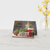 5 Image JOY URLAUB Card Karte (Gelbe Blume)