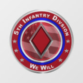 5. Infanterieabteilung Fensteraufkleber (Blatt)