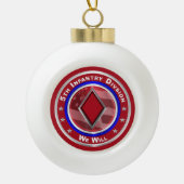 5. Infanterieabteilung Keepake Keramik Kugel-Ornament (Vorderseite)