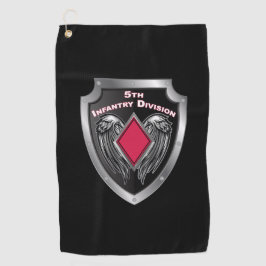 5. Infanterieabteilung, kundenspezifisch Schild Golfhandtuch
